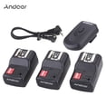 thumbnail image 1 of Mistaha 16 Channel Wireless Remote Flash Trigger Set 1 Transmitter + 3 Receivers +, 1 of 8