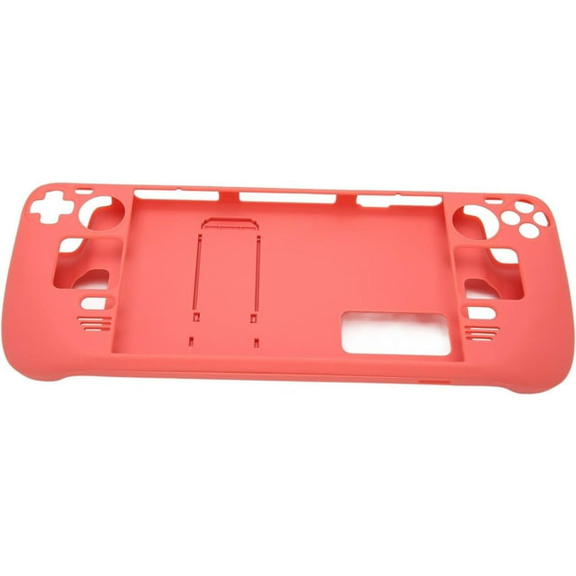 Étui avec Béquille Antichoc ZOUSSIQI, Coque de Protection pour Support PC avec Design Ergonomique Compatible avec les Consoles Portatives de Jeu (Rouge Melon D\'eau) CA919-17572