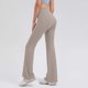 thumbnail image 4 of Pincandy Women's Solid Color High Waist Elastic Waist Yoga Pants, Flared Hem, Casual & Fitness Activities, 4 of 5