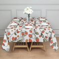 thumbnail image 3 of Strawberry Plants Fruit Flower Leaf Square Tablecloth,Waterproof Square Table Cover,Wipeable Spillproof Washable Table Cover for Home Kitchen Party Decor 60"x60"(152x152cm), 3 of 6