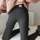 thumbnail image 5 of Leggings con Forro Polar para Mujer, Leggings Gruesos Elásticos De Talle Alto con Bolsillos, Pantalones De Yoga Térmicos Y Cálidos para Invierno, Pantalones para Correr Y Senderismo, 5 of 7