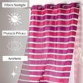 thumbnail image 3 of Set of 2 Striped Sheer Grommet Curtain Panels Colorado, 3 of 8