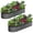 6*3*1FT Dark Gray 0.7mm Thick, variant on CazToi Oval Raised Garden Bed 6×3×1FT, 2-Pack Color Steel Metal Planter Box, Outdoor Elevated Planting Bed, 0.7mm Thick