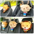 thumbnail image 5 of 1 pieza de almohada para reposacabezas de asiento de coche con dibujos animados, protector de cuello, tamaño universal del vehículo: aproximadamente 45*45*5CM, 5 of 5