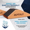 thumbnail image 6 of Riptale Cork Squat Wedge Block - 2 Pieces - Slant Board for Squats with Anti-Skid Top Grip and Non-Slip Bottom Strips - Carry Bag for Easy Portability - Sturdy Slant Board for Calf Stretching, 6 of 7