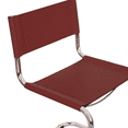 thumbnail image 7 of Breuer Chair Company Mart Stam Cantilever Side Chair w/ Chrome Steel Frame & Dark Red Bonded Leather by Furnish Theory, 7 of 7