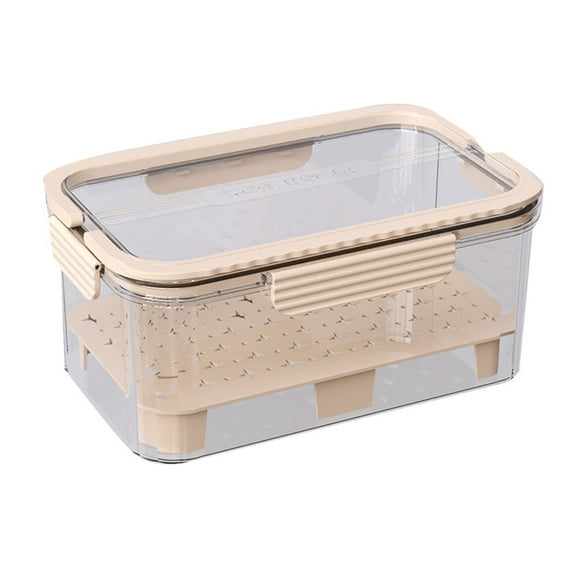 Large Capacity Portable Sealed Rectangular Bento Ideal Glass Container Fruit And Vegetable Wash Long Food Storage Containers Small Room Organization And Storage Cereal Storage Containers for Pantry