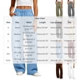 thumbnail image 3 of Inleife Women's High Waist Drawstring Wide Leg Sweatpants, Loose Fit Curved Cut Lounge Pants, Solid Color Casual Trousers with Pockets, 3 of 6