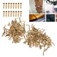 thumbnail image 3 of Hollow Rivet Cap Nail Buckle Hollow Grommet Rivet Buckles Copper Air Eye 500 Pcs Pack 500Pcs Solid Rivets Brass Hollow Rivets Buckles, 3 of 7