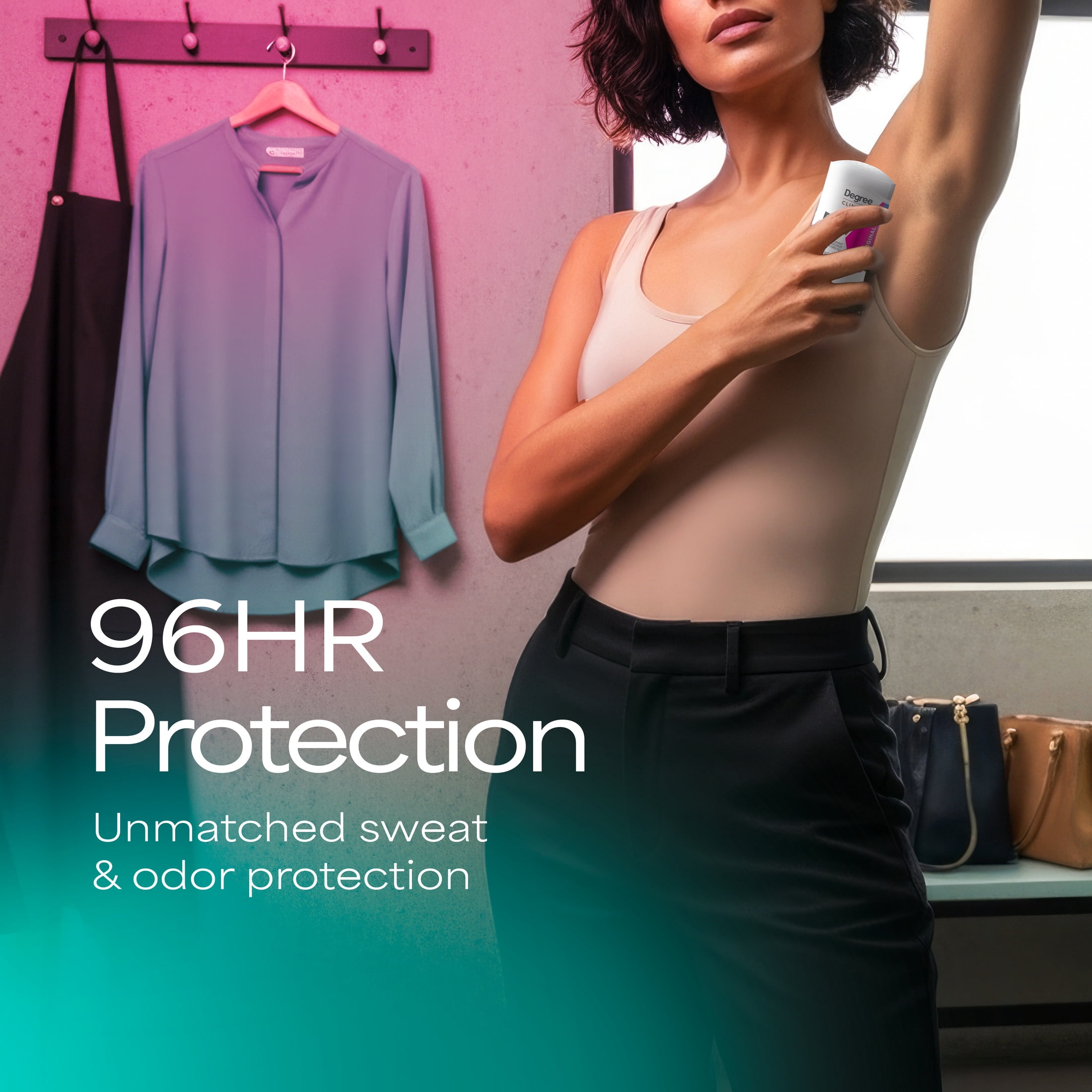 Degree Clinical Strength Antiperspirant Deodorant 96-Hour Sweat and Odor Protection Summer Rose Soft Solid 5x Types of Sweat, 1.6 oz