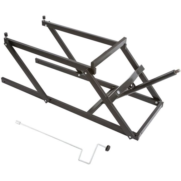 Black Ice 700 lb Manual Snowmobile Lift Stand and Jack, 25" Lift Height, Folding Design