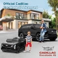 thumbnail image 4 of 24V 2 Seater Ride on Cars, Licensed Cadillac Escalade IQ Powered Ride on Toys Truck with Remote Control, 4 Wheels Spring Suspension, LED Light, Electric Cars for Kids Ages 3-8 Gifts, Black, 4 of 11