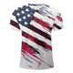 thumbnail image 4 of Blusas y camisas de manga corta y cuello redondo para hombre. Blusas de manga corta con cuello redondo y estampado del Día de la Independencia para hombre. Blusa para hombre., 4 of 5
