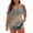 Blue, variant on Plus Size Blusas Elegantes Para Mujer, Plus Size Blusas Elegantes Para Mujer, Plus Size Cold Shoulder Print Loose Short Sleeve Tee Fashion Commute Daily Wear, Sky Blue 2XL