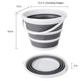 thumbnail image 6 of Collapsible Bucket 10L - 2.6 Gallon Cleaning, Mop, and Portable Water Bucket. Folding, Foldable, Small Plastic Bucket for Outdoor, Garden, Camping, Fishing, Car Wash - Space-Saving Design, 6 of 6