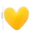 thumbnail image 3 of Christmas Clearance 2024! QTOCIO Throw Pillow Valentine's Day Short Plush Puffy Heart Shaped Decorative Cute Soft Pillow As A Gift For Children's Living Room And Sofa Home Decor 40cm Yellow, 3 of 5