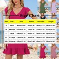 thumbnail image 3 of mfyjkho Vestidos casuales para mujer, Vestido informal de manga corta con cuello en V para mujer Vestidos de fiesta para mujer l, 3 of 8