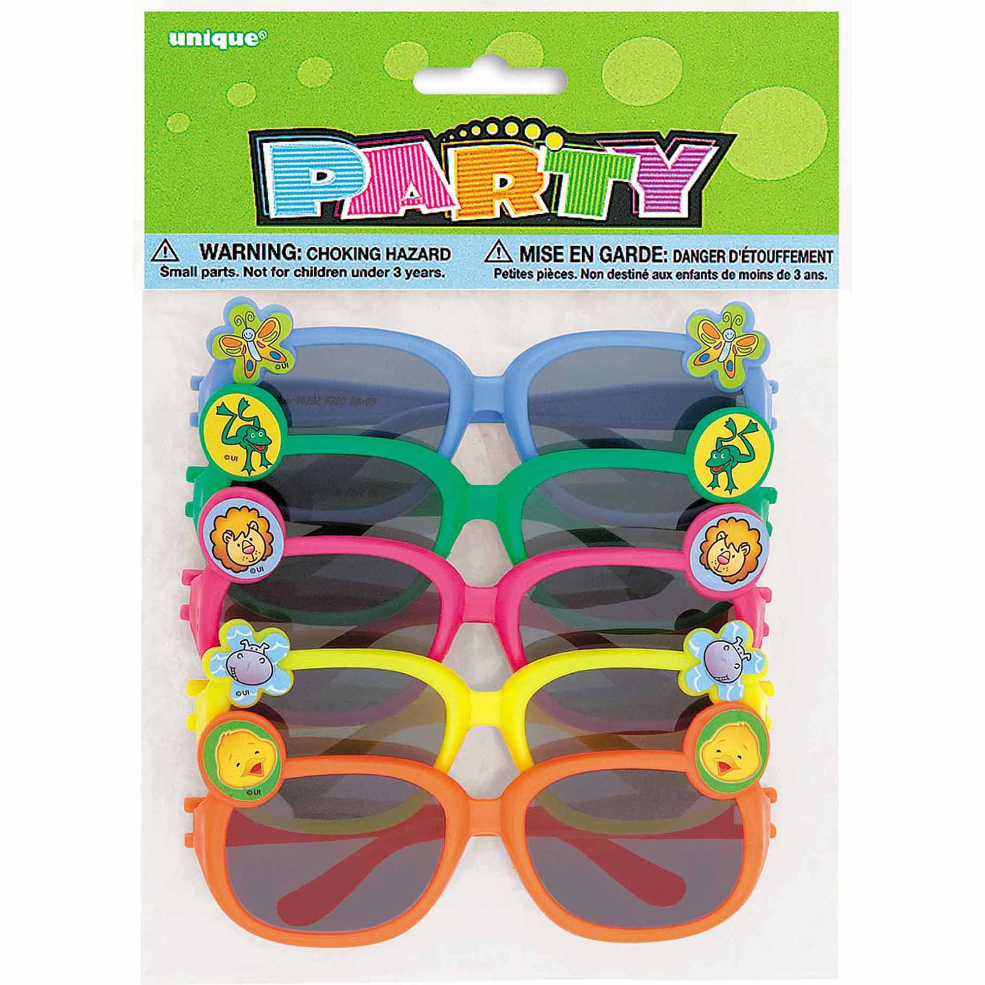 Animal Novelty Glasses Party Favors, 5Count