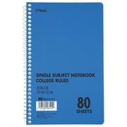 Mead Spiral Bound 1 Subject Notebook, College Rule, 6 X 9-1/2, 80 Sheets/Pad (Set of 3)