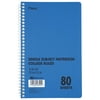 Mead Spiral Notebook, DuraPress Cover, 1 Subject, College Ruled, 80 Sheets, 6" x 9", Blue