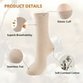 thumbnail image 3 of EALLCO 10 Pairs Womens Crew Socks Cotton Casual Socks for Women Lightweight Athletic Running Socks, 3 of 12