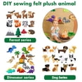 thumbnail image 1 of Sewing Felt Toy for Beginners Early Educational Animals Sewing Kit for Kids Aged 3+, 1 of 7