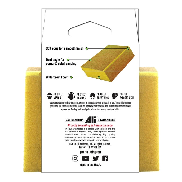 DUAL/SINGLE ANGLED DRYWALL SANDING SPONGES