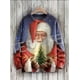 thumbnail image 5 of Suéter de punto feo de Navidad con diseño de setas y Papá Noel, estilo retro de dibujos animados, de manga larga, con estampado 3D, para otoño e invierno, estilo informal de Harajuku 10, 5 of 5