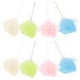 thumbnail image 2 of SHISUYAN 8pcs Colored Mesh Bath Ball Shower Ball Bath Back Scrubber with Hanging Rope Random Color, 2 of 9