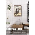 thumbnail image 3 of Raccoons Bathroom Vintage Tin Sign Roll Paper No Job is Finished Rustic Metal Tin Sign Funny Bathroom Wall Decor Animal Sign for Home Bathroom Club Pub Housewarming Gift 12x16 Inch, 3 of 6
