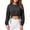 *Black, variant on VBVC Women's Y2K Drawstring Hem Crop Sweatshirt, Ladies' Long Sleeve Cropped Pullover, Casual Athletic Workout Top For Women, Gray , S-2XL