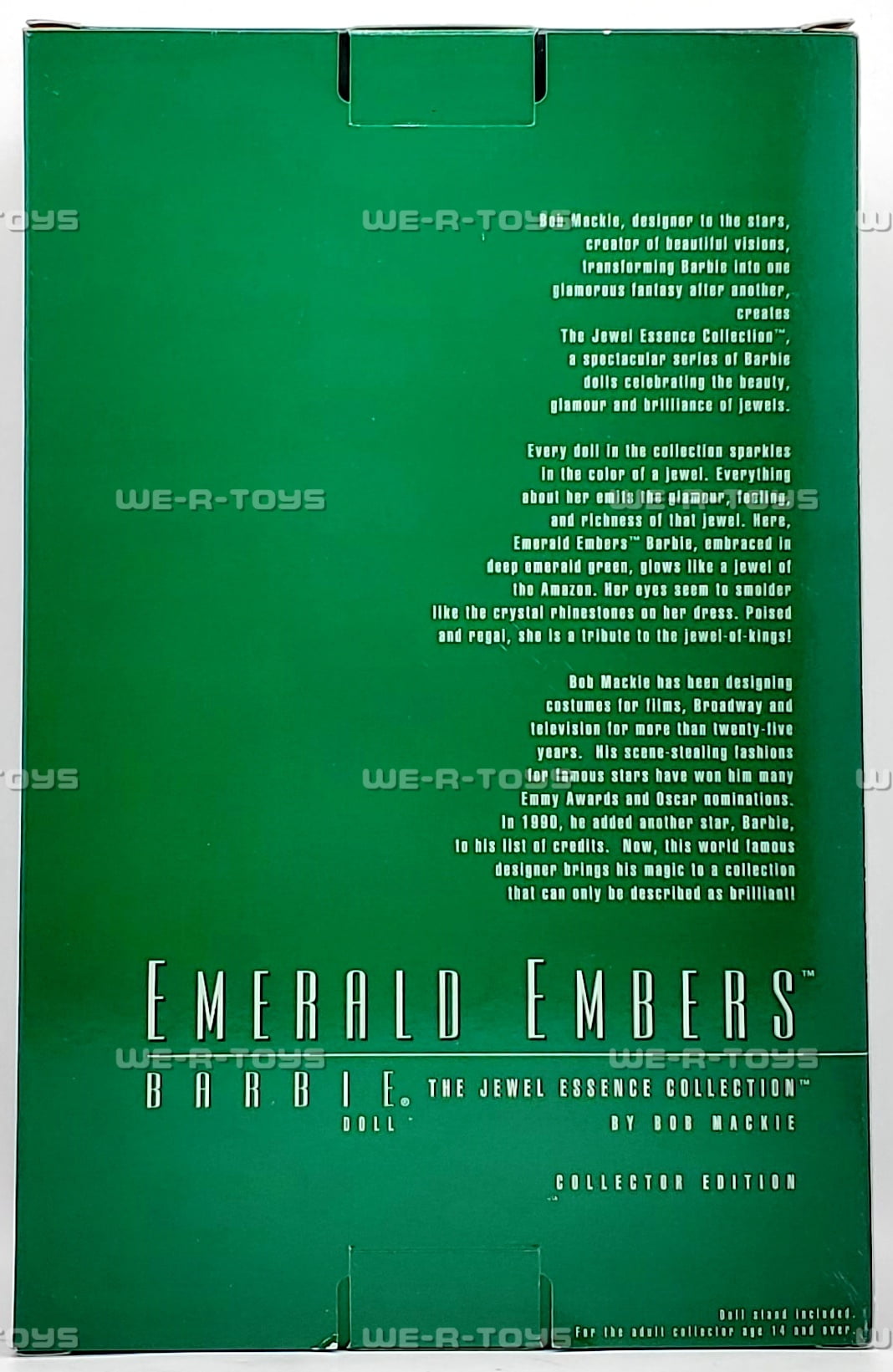Emerald Embers Barbie Doll The Jewel Essence Collection by Bob Mackie 1996