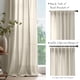 thumbnail image 4 of Cortinas Jinchan, mezcla de lino, 213 cm de largo, para sala de estar, 2 paneles, 4 of 6