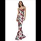 thumbnail image 1 of Vestido Maxi Ajustado de Verano para Mujer, con Tirantes y Estampado Floral, Ajustado, Sin Espalda para Fiestas y Clubes L, 1 of 10