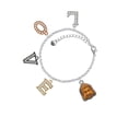 thumbnail image 2 of Delight Jewelry Resin Buddha Head in Frame Multi-Colored Crystal Love Charm Bracelet, 2 of 5
