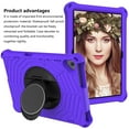 thumbnail image 6 of Dteck Kids Case for Lenovo Tab M10 Plus 10.3 Inch TB-X606F/TB-X606X, Heavy Shockproof Case Kids Friendly Cover with Shoulder Strap/Handle Stand for Lenovo Tab M10 FHD Plus 2020, Purple, 6 of 6