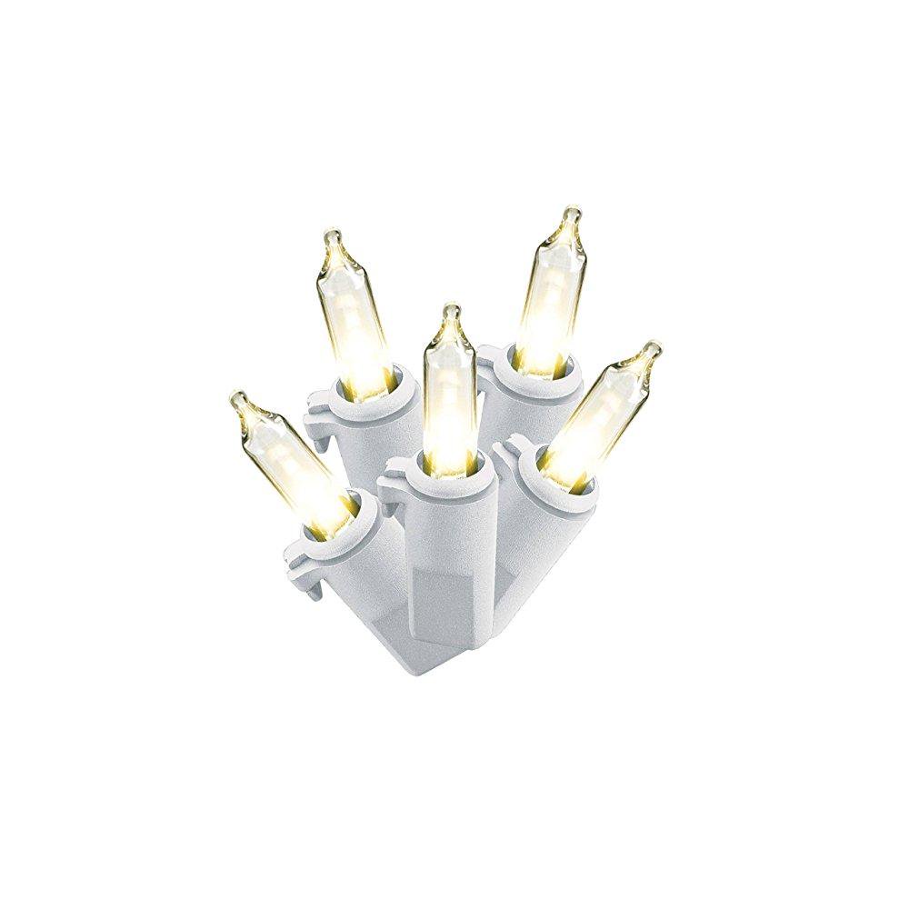 philips 60ct led mini string lights (white wire) warm white Walmart