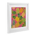 thumbnail image 3 of Stupell Industries Tropical Pineapples on Purple Dots White Framed Print Under Glass design by Jilly Jack Designs, 16 x 16, 3 of 10