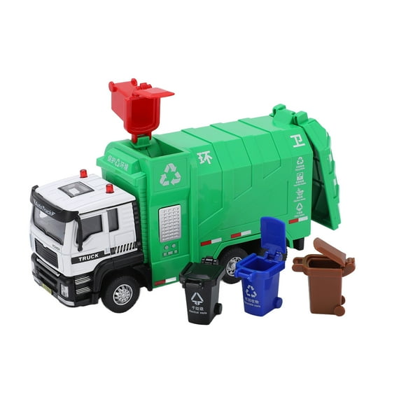 Garbage Truck Toy, Safe Multifunctional Pull Back Garbage Truck  For Children