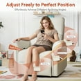 thumbnail image 2 of LiviNest Power Swivel Rocker Recliner Chair: 270° Swivel & 30° Rocking Glider with Dual USB Ports - Compact Fabric Recliner for Small Spaces Gaming Setup & Home Theater Living Room, 2 of 6