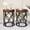 Brown, variant on Finmind Industrial Round End Table, Small Side Table with Metal Hollow Frame for Living Room, Bedroom, Rustic Brown
