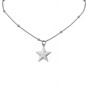 Milue Star Pendant Necklace Star Neck Jewelry Stainless Steel Star Pendant Necklaces