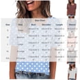 thumbnail image 3 of DeHolifer Women Summer T-Shirts Casual Printed Slanted Collar Short Sleeve Tee Tops Wine L, 3 of 5