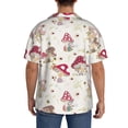 thumbnail image 3 of Kdxio Men's Hawaiian Shirt for Men Short Sleeve Shirt Floral Mushroom Summer Casual Holiday Beach Button Down T-Shirts, 3 of 5