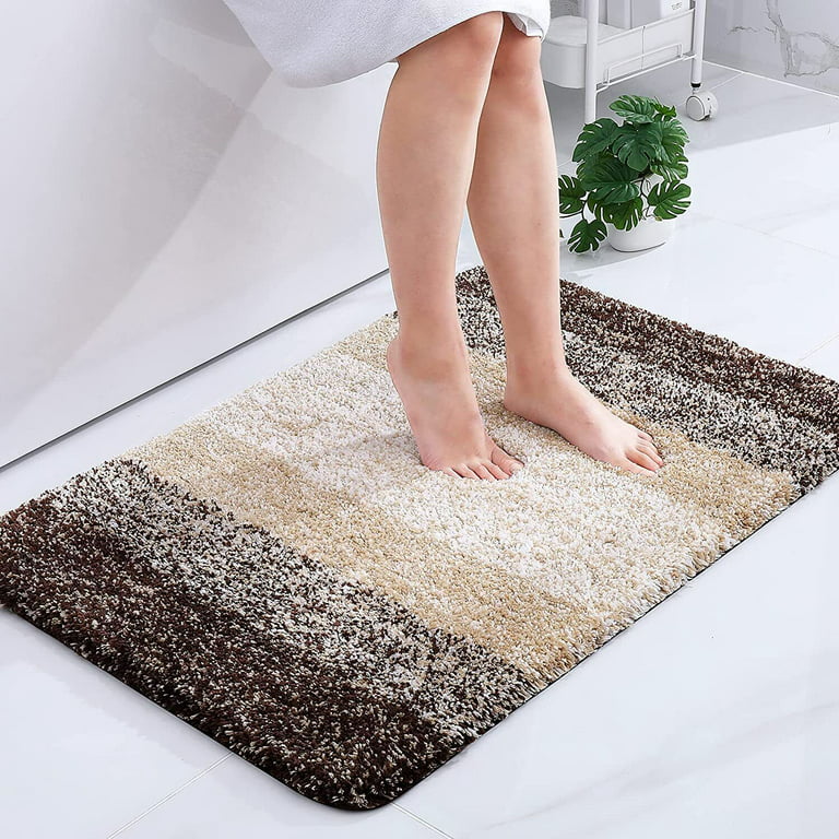 Luxury Chenille Bathroom Rug Mat, Extra Soft Thick Absorbent Shaggy Bath  Rugs