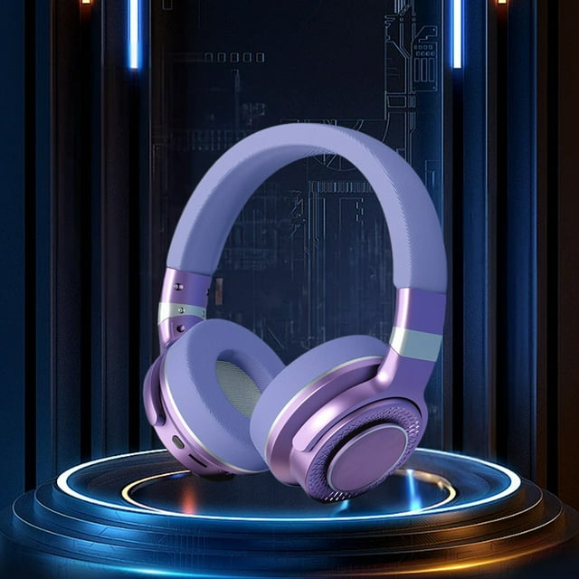Auriculares inalámbricos Bluetooth sobre la oreja | Sonido estéreo de alta fidelidad | Reducción de ruido inteligente | Diseño ligero y plegable | Bluetooth 5.1 | AUX con cable | Reproducción de