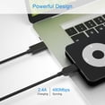 thumbnail image 4 of USB-C to Mini USB Cable,Type-C to Mini-B Charging Cord Compatible with Canon Camera,Fast Charger for GoPro Hero 3+,Ti-84 Plus,PS3 Controller,Dash Cam,Blue Yeti.Data Charger for Garmin Navigator Nuvi, 4 of 4