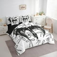 thumbnail image 3 of Feelyou Magic Angel Wings Twin Bedding Sets 7-Piece for Girl, Cartoon Princess Bowknot Bedding Comforter Set, Fairy Tale Theme Reversible Sheet Sets, Super Cozy Room Decor, 3 of 7