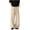 Beige, variant on HappyYEE Plus Size Linen Trousers for Men Breathable Wide Leg Drawstring Waist Bottom Relaxed Fits Summer Casual Beach Pants with Pockets