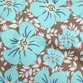 thumbnail image 1 of oneOone Velvet Rust Brown Fabric Floral Craft Projects Decor Fabric Printed By The Yard 58 Inch Wide, 1 of 4